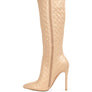 Tinkles Quilted High Heeled Calf Boots
