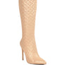 Tinkles Quilted High Heeled Calf Boots