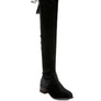RUMPLE Velvet Over The Knee Clear Heel Boots