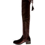 RUMPLE Velvet Over The Knee Clear Heel Boots