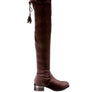 RUMPLE Velvet Over The Knee Clear Heel Boots
