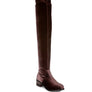 RUMPLE Velvet Over The Knee Clear Heel Boots