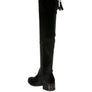 RUMPLE Velvet Over The Knee Clear Heel Boots