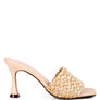 Ny Tour Braided Strap Heeled Sandals