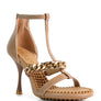 DAKOTA Metal Chain Mid Heel Sandals
