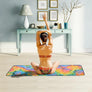 Tie Dye Toga Mat Towel with Slip-Resistant Grip