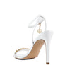 Mooning High Heeled Metal Chain Strap Sandals