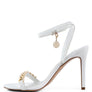 Mooning High Heeled Metal Chain Strap Sandals