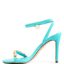 Mooning High Heeled Metal Chain Strap Sandals