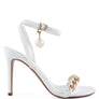 Mooning High Heeled Metal Chain Strap Sandals
