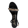Mooning High Heeled Metal Chain Strap Sandals