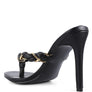 Melodrama High Heeled Braided Thong Sandals