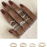 Dozen Seven Pieces Pack Gold Silver Ring Set