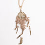 Dream Weave Medallion Pendant With Feather Charms