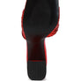 salty you crinkled high heeled block sandals