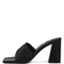 salty you crinkled high heeled block sandals
