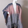 Fall Western Style Colorblend Tassel Trim Serape