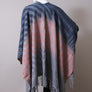 Fall Western Style Colorblend Tassel Trim Serape
