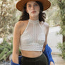 High Neck Mesh Choker Bralette