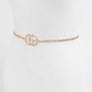 CG Logo Rhinestone Dainty Chain Belt