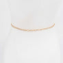 CG Logo Rhinestone Dainty Chain Belt