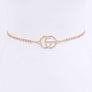 CG Logo Rhinestone Dainty Chain Belt