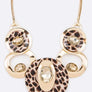 Crystal Hoops Statement Necklace Set