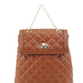 Quilted Twistlock Fashion Backpack