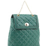 Quilted Twistlock Fashion Backpack