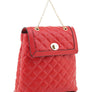 Quilted Twistlock Fashion Backpack