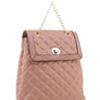 Quilted Twistlock Fashion Backpack