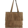 Western Fringe Shopper Flat Tote