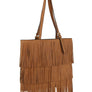 Western Fringe Shopper Flat Tote