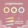 Multitasking Foldable Ring Light - 3 Phone Holders