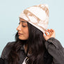 Tie Dye Cable Knit Beanie