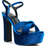 LIDDEL Velvet High Block Heeled Sandals