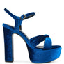 LIDDEL Velvet High Block Heeled Sandals