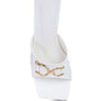 Salisbury Metal Buckle Detail Slider Sandals