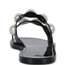 Pearla Faux Pearl Detail Jelly Flats