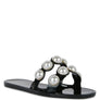 Pearla Faux Pearl Detail Jelly Flats