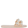 Pearla Faux Pearl Detail Jelly Flats
