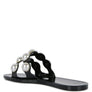 Pearla Faux Pearl Detail Jelly Flats