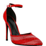 NOBLES High Heeled Patent Diamante Sandals