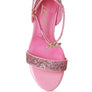 Straight Fire High Heeled Glitter Sandals