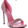 Straight Fire High Heeled Glitter Sandals