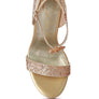 Straight Fire High Heeled Glitter Sandals