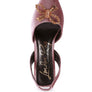 Firebird Velvet Diamante Heeled Slingback Mules