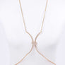 Rhinestone Heart Accent Body Chain