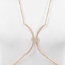 Rhinestone Heart Accent Body Chain