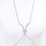 Rhinestone Heart Accent Body Chain